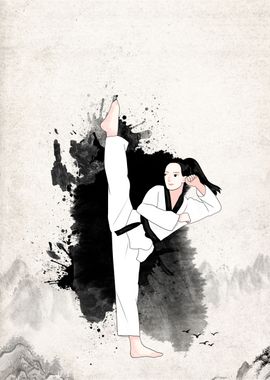 Taekwondo Girl Sports