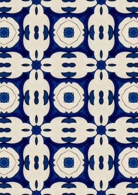 Intense Blue Pattern 03