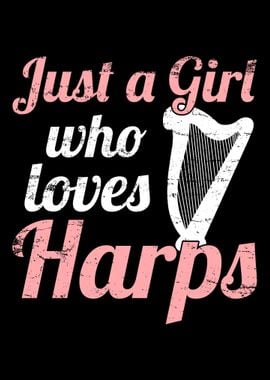 Harp Music Girl