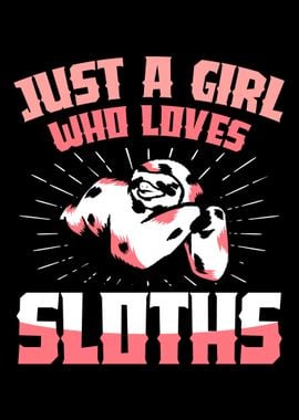 A girl who loves sloths