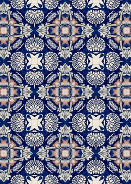 Intense Blue Pattern 09