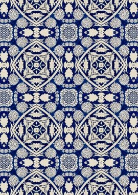 Intense Blue Pattern 07