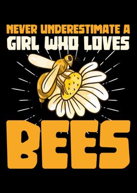 A girl who loves bees