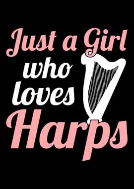 Harp Music Girl