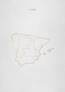 Gold Spain Map