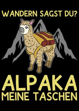 Alpaca Bergsteiger Wandern