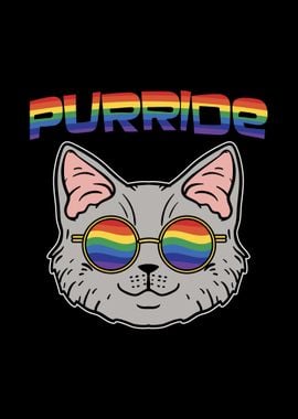 Purride Cat LGBT Pride