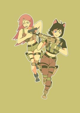 Anime Girl Soldiers