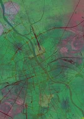 Warsaw Street Map