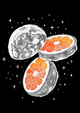 Sliced Orange Moon