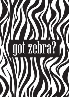 Got Zebra Meme Distressed