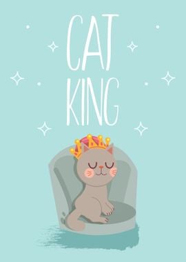 Cute King Cat