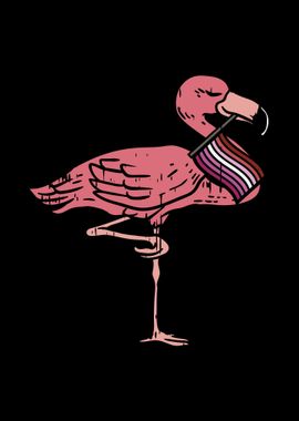 Flamingo Lesbian Flag