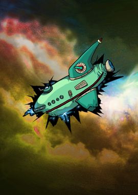 Futurama spaceship