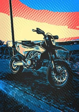 Supermoto Pop Art