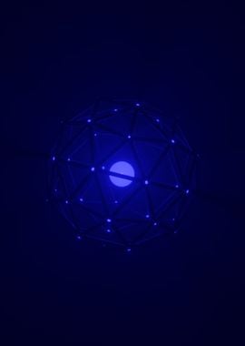 Deep Blue Icosphere