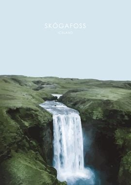 Iceland Travel Poster