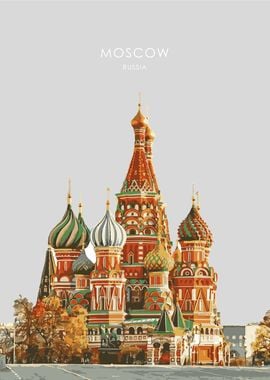 Russia Travel Poster