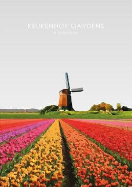 Netherlands Travel Poster