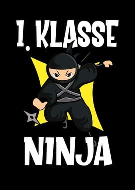 Schulkind 1 Klasse Ninja