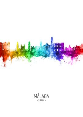 Malaga Skyline Spain