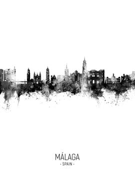 Malaga Skyline Spain