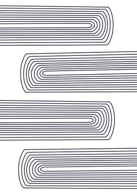 Abstract modern line art