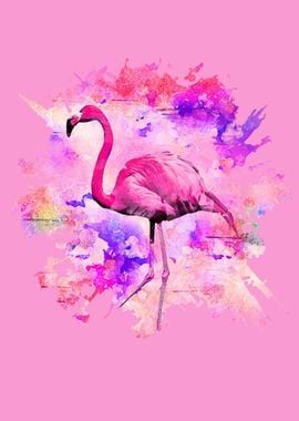 flamingo Watercolor