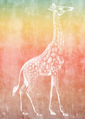 Giraffe Watercolor Paintin