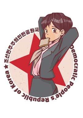 North Korea Anime Girl