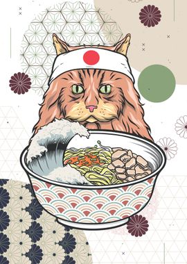 Norwegian Forest Cat Ramen