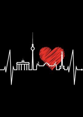 Berlin Skyline Heartbeat