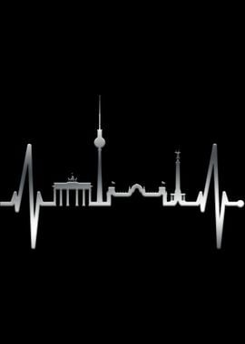 Berlin Skyline Heartbeat