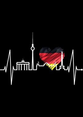 Berlin Skyline Heartbeat