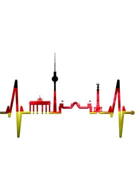 Berlin Skyline Heartbeat