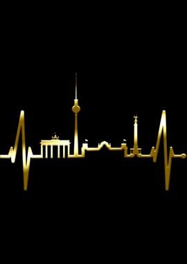 Berlin Skyline Heartbeat