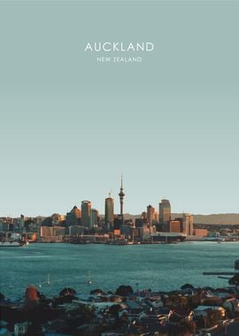 Auckland Skyline Artwork