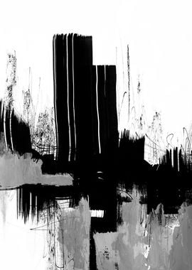 Black white abstract