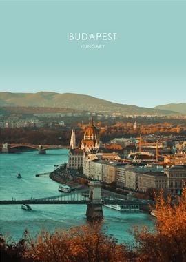 Budapest Travel Artwork