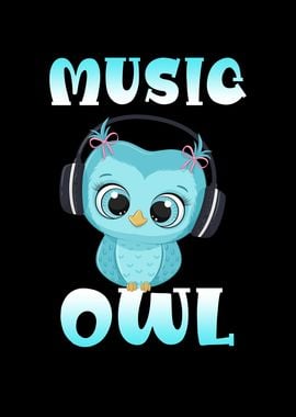 Cute Music Owl