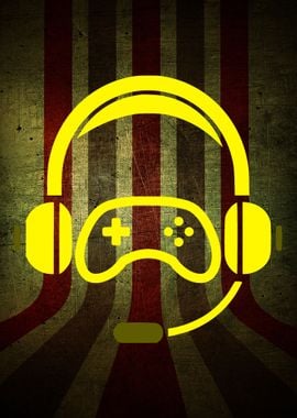 Headphones Gaming Yellow