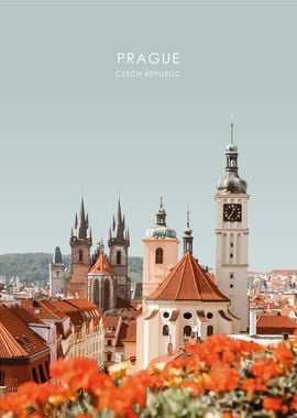 Prague Travel Illustration