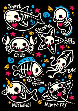 Sea skeletons