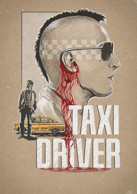 Taxi Driver' Poster, picture, metal print, paint by Sorin Ilie