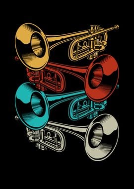 Trumpet Retro Instrument