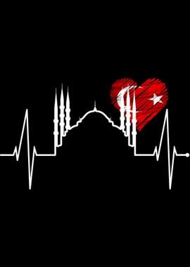 Istanbul Skyline Heartbeat