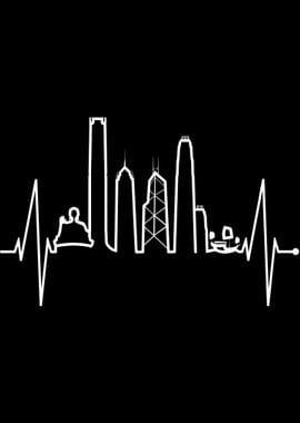 Hong Kong Skyline Heart