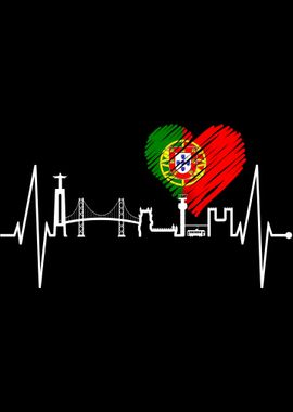 Lisbon Skyline Heartbeat