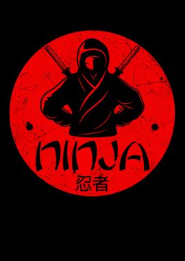 Japanese Ninja Red Sun