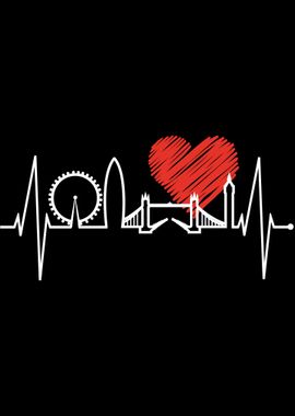 London Skyline Heartbeat